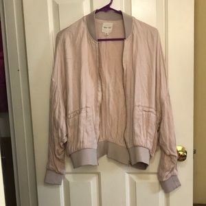 Urban Outfitters Blush Pink Bomber Jacket